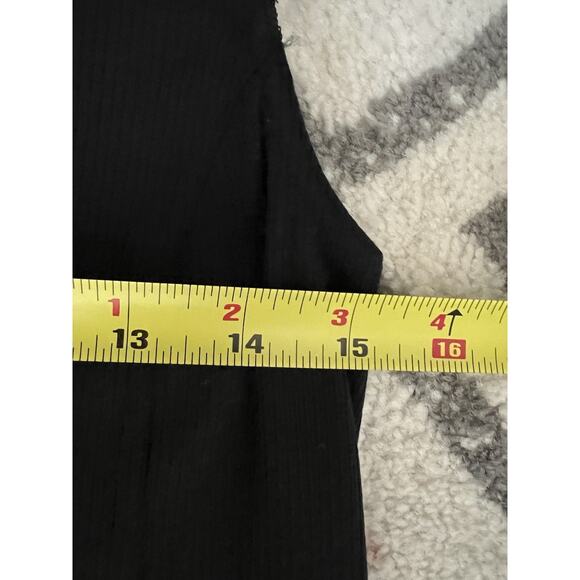 ADIDAS Black New Ribbed Sleeveless Athletic Midi Dress - Picture 11 of 12